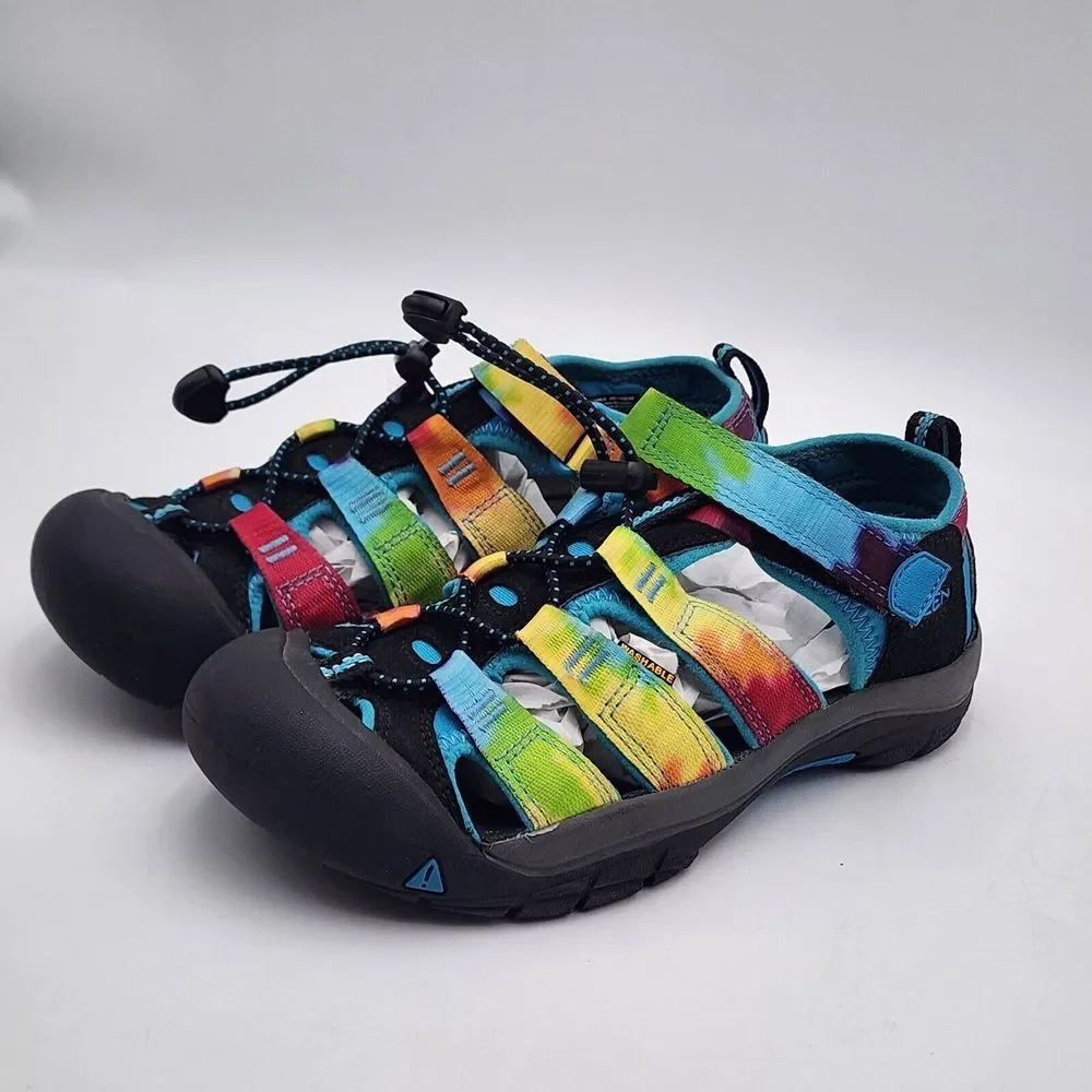 Keen‎ Newport Sandals Youth Kids Girls 3 Colorful Tie Dye Sport Hiking Fisherman